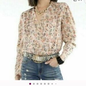 Abstract Cabi Marni Blouse #4162 XS